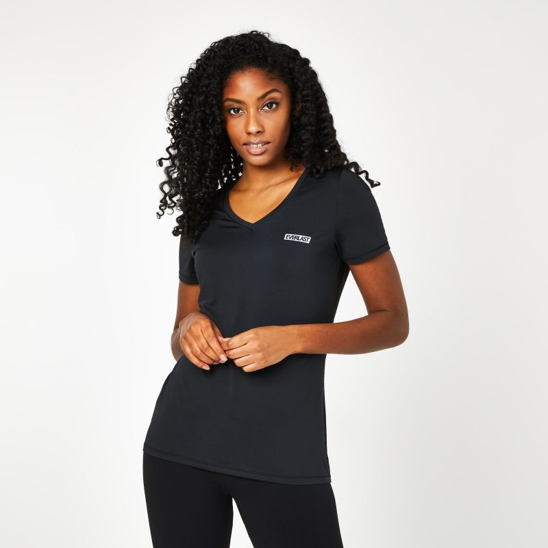 Women's V-Neck Mesh Tee - Everlast