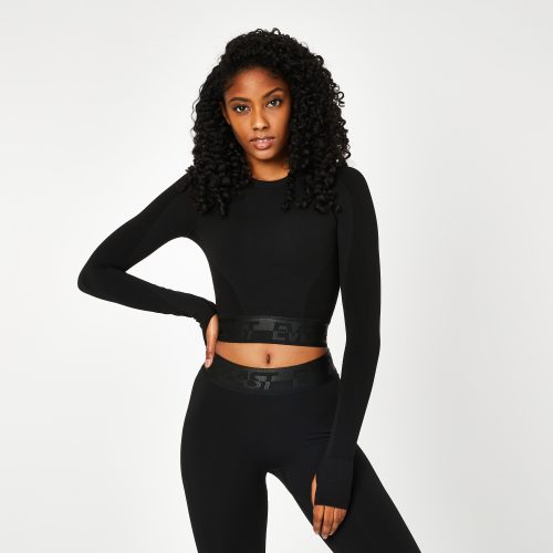 Women's Seamless L/S Crop Top - Everlast