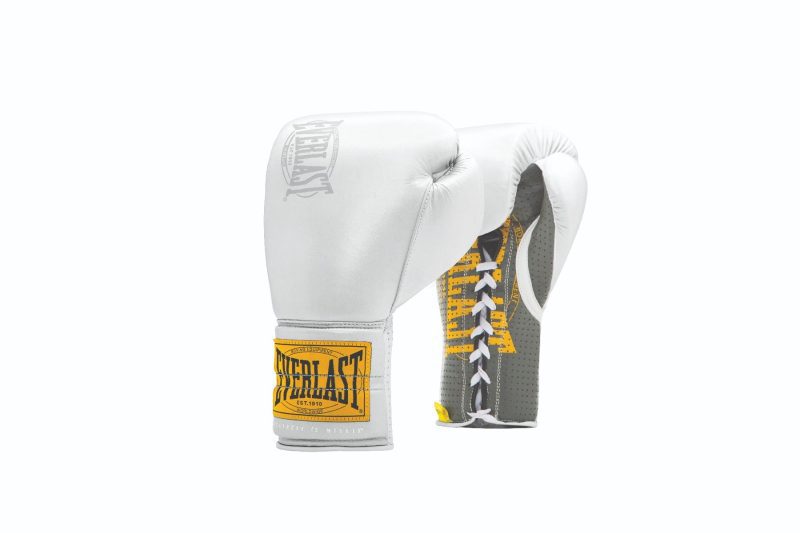 1910 Brown Laced Sparring Gloves - Everlast