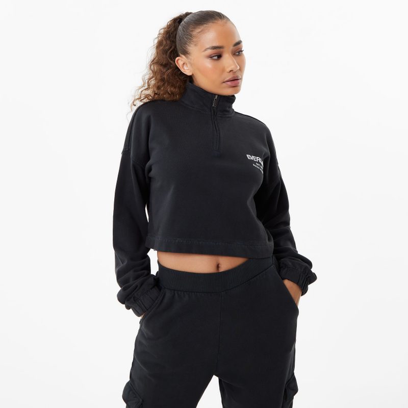 Women's Boxing Academy Crop Zip Up Sweater - Everlast